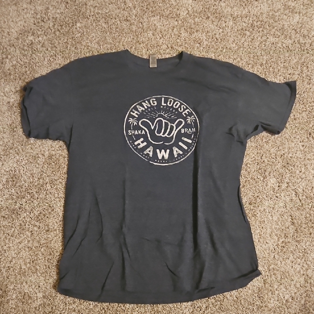 Hang Loose Hawaii Graphic T-Shirt Men Large Like New